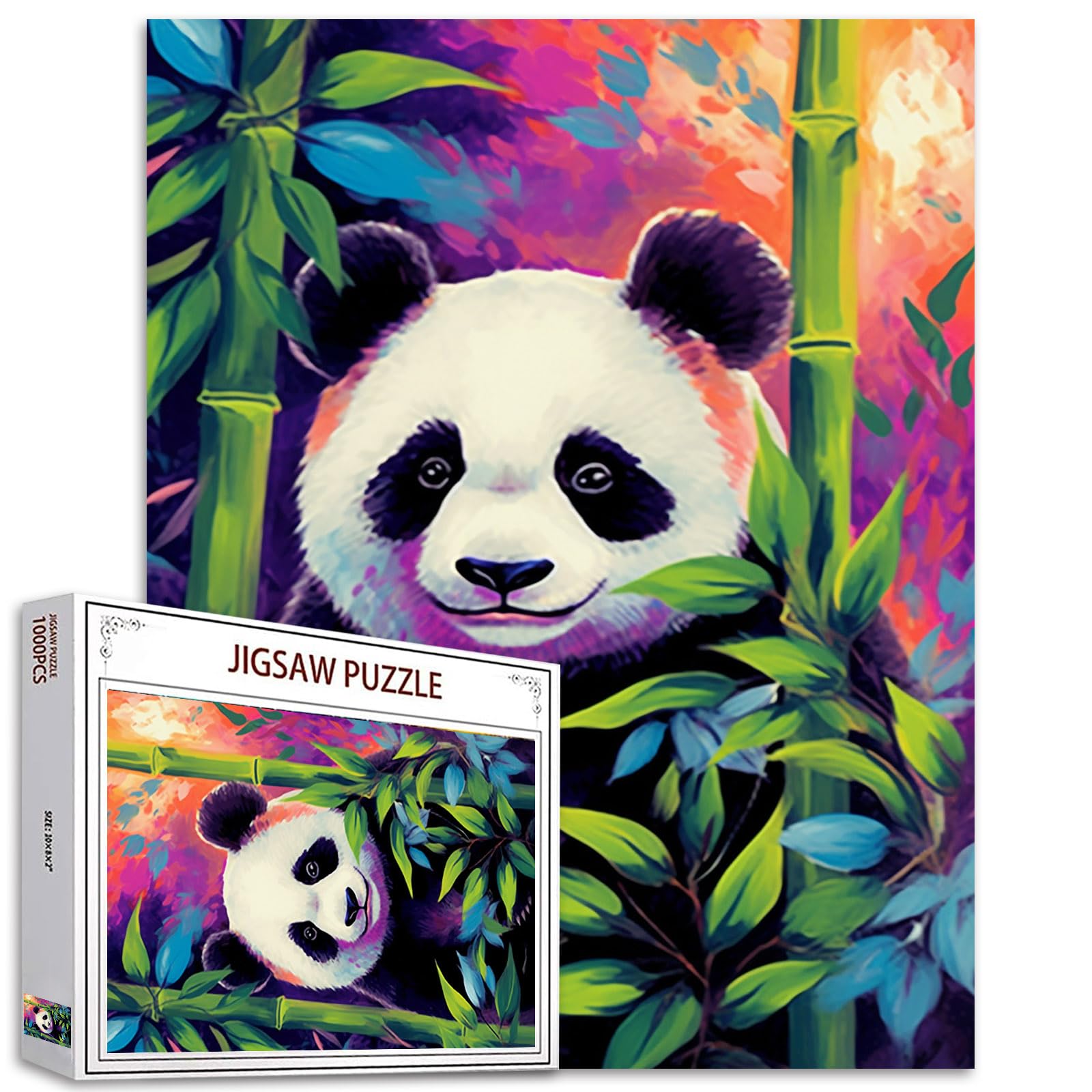 Amazon.com: Bamboo Panda Jigsaw Puzzles for Adults 1000 Pieces